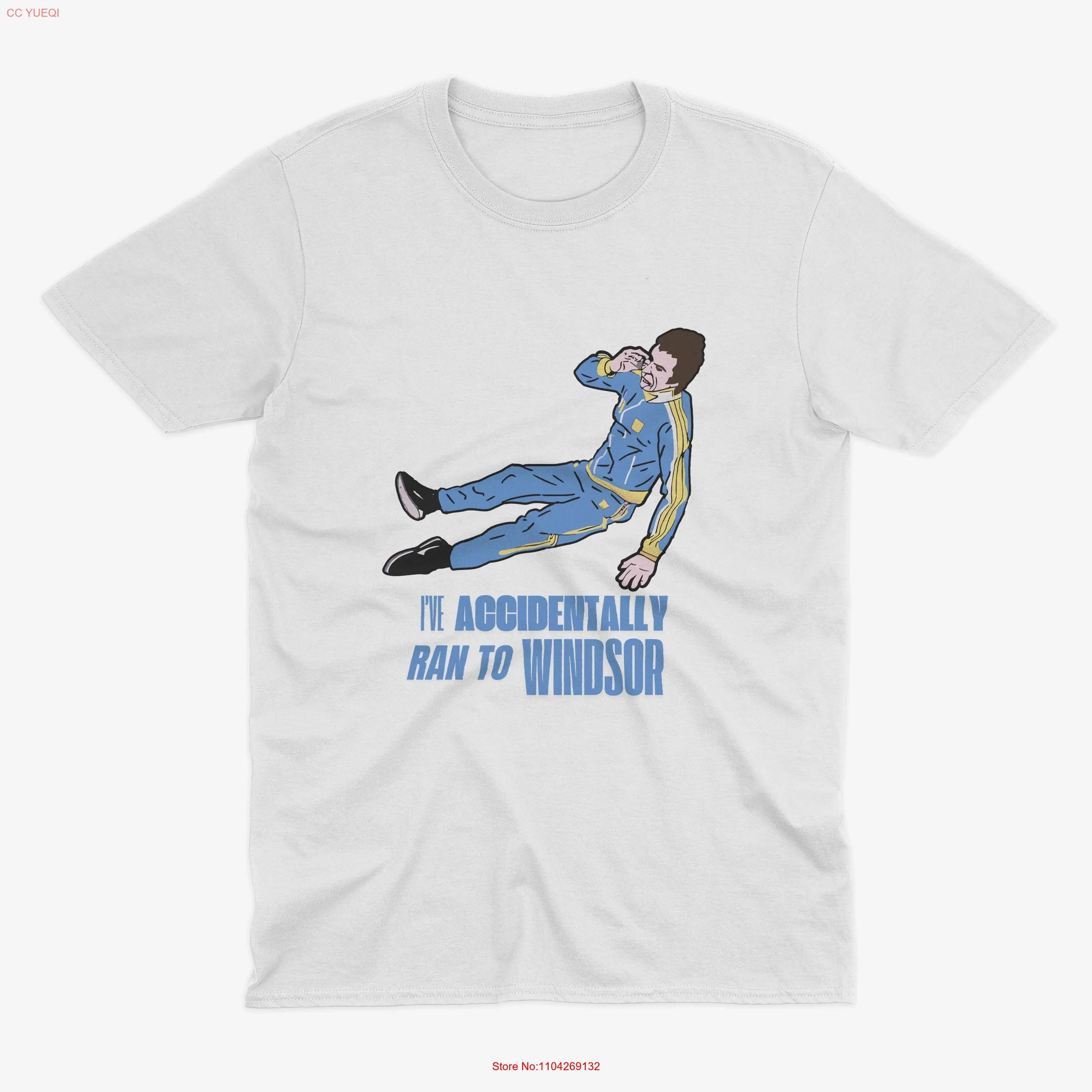 I've Accidentally Ran to Windsor Superhans Peep Show Inspired Fan ArT T Shirt Super Hans  long or short sleeves