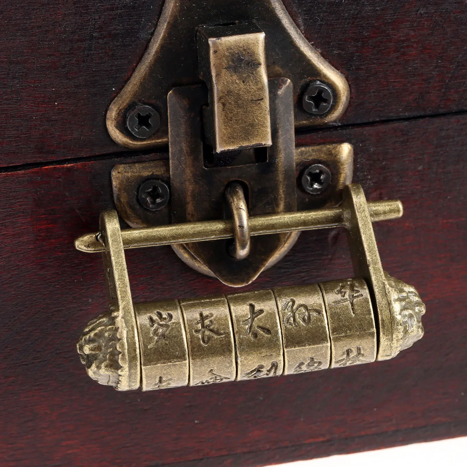 1Pc Zinc Alloy Vintage Antique Old Style Lock Jewelry Chest Box Code Password Lock Padlock for Wood Suitcase Drawer Cabinet