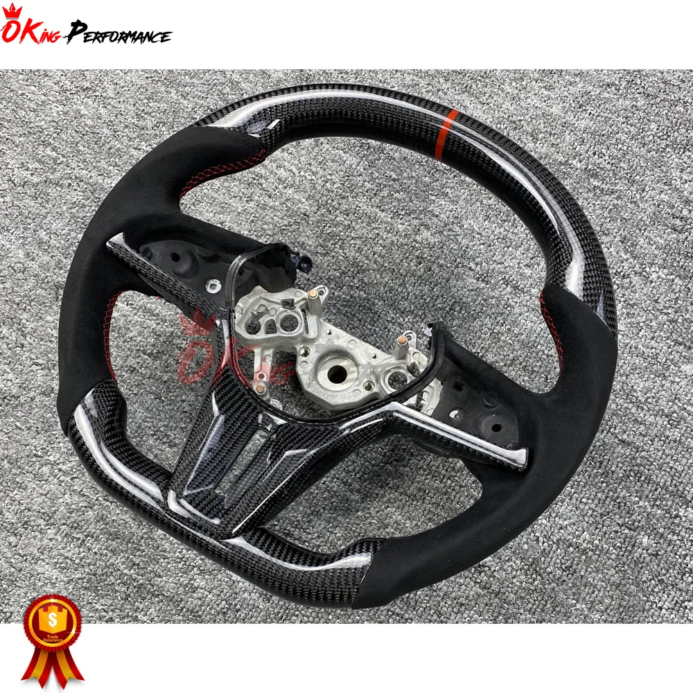 Carbon Fiber Alcantara Steering Wheel With Center Trim For Nissan R35 GTR Customize Parts