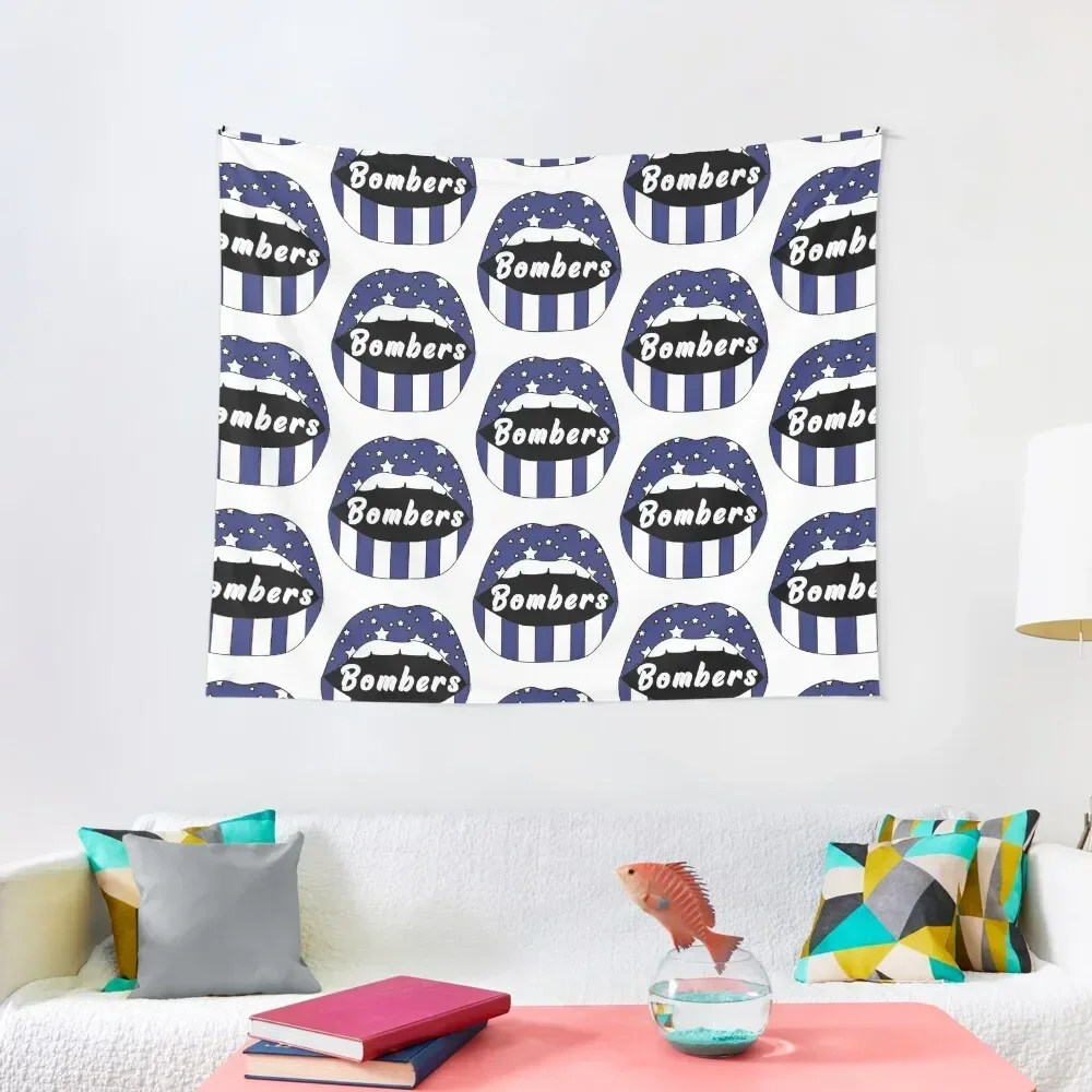 

Ithaca Bombers Lips! Tapestry Wall Hanging Room Aesthetic Wall Deco Decoration Home Tapestry