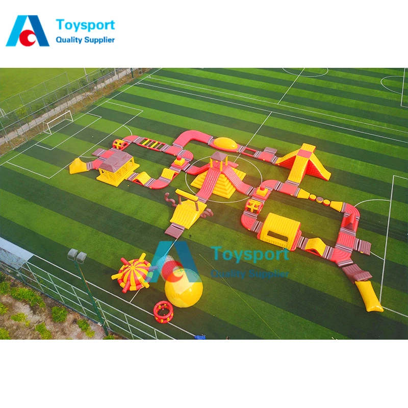 Certified Ce Inflatable Floating Water Obstacle Course / Water Park Games Manufacturer Rtified rtified