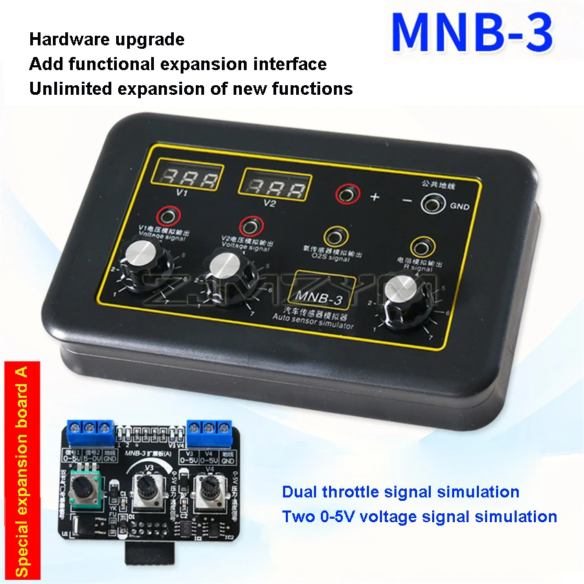 MNB-3 Auto Sensor Simulator Vehicle Automobile Signal Generator Voltmeter MNB-3 Tester Car Oxygen Oil Pressure Sensor Simulator