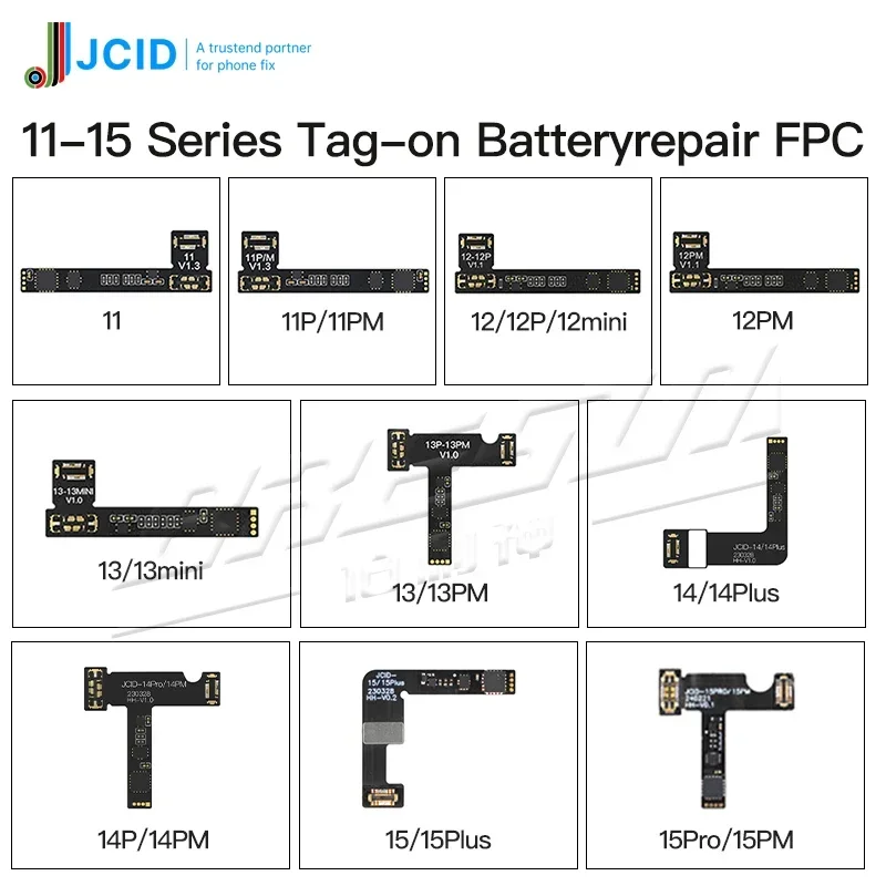JCID JC علامة معرف الوجه كابل مرن للبطارية آيفون X-15PM نقطية قراءة الكتابة إصلاح لا لحام نقطة العارض روميو 1 2 رقاقة IC