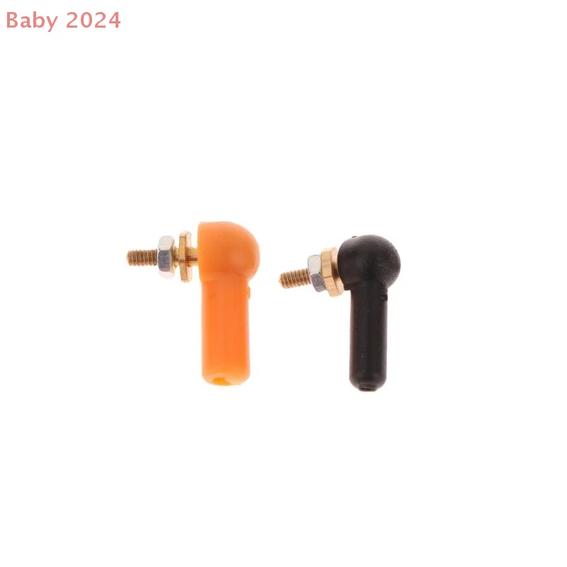 الغاز RC قارب سيرفو قطع الغيار وصلة كروية M2 M3 موصل أسود 2/5 حزمة L16/17 مللي متر نهاية القضيب