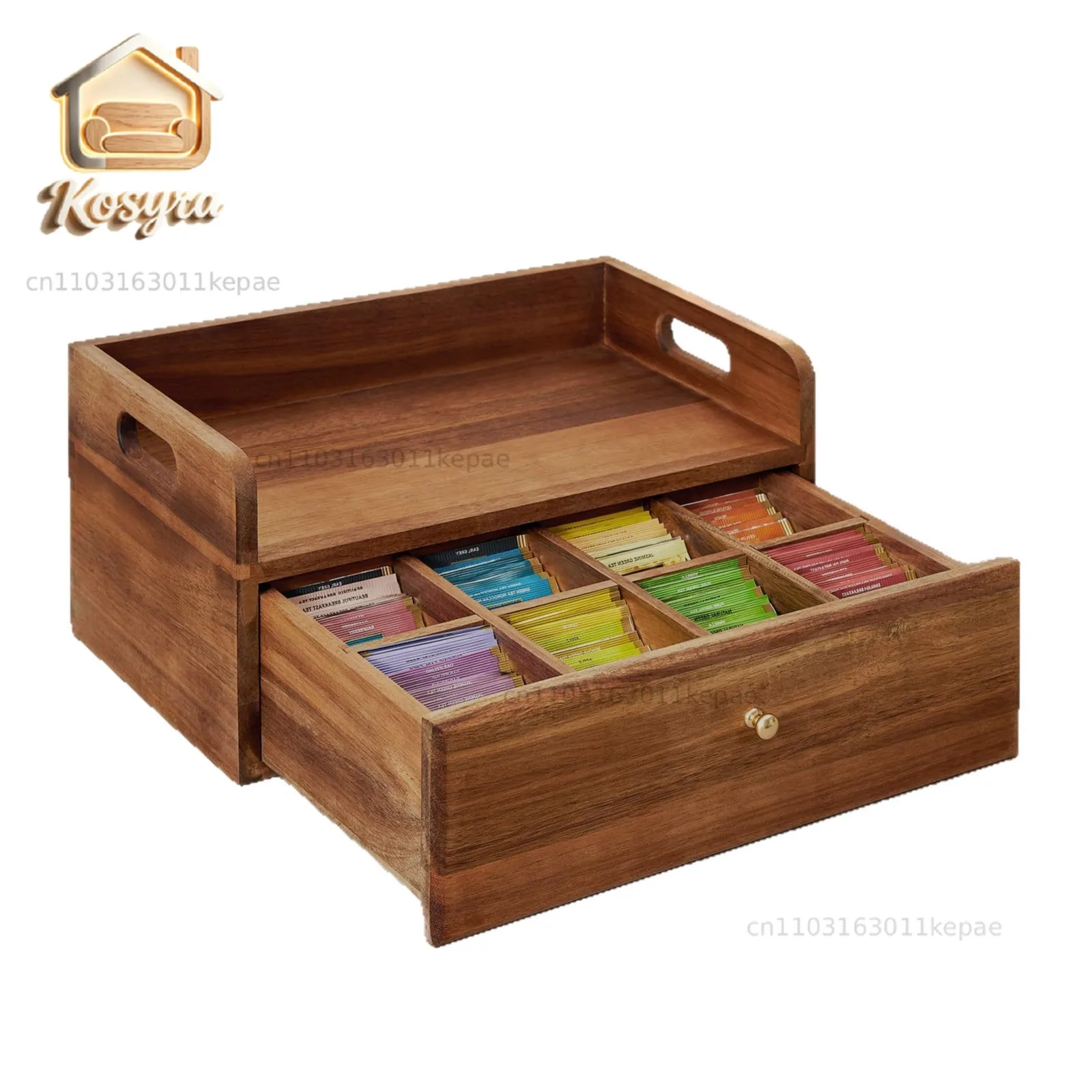 cross-border-desktop-tea-bag-storage-box-wooden-drawer-type-compartment-storage-box-tea-room-tea-bag-coffee-finishing-box