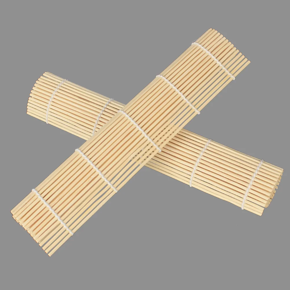 1 Pc Bamboo Sushi Roller Mat Sushi Rolling Bamboo Pad Kitchen Sushi Making Tool (24x24cm) sushi mat sushi rooler