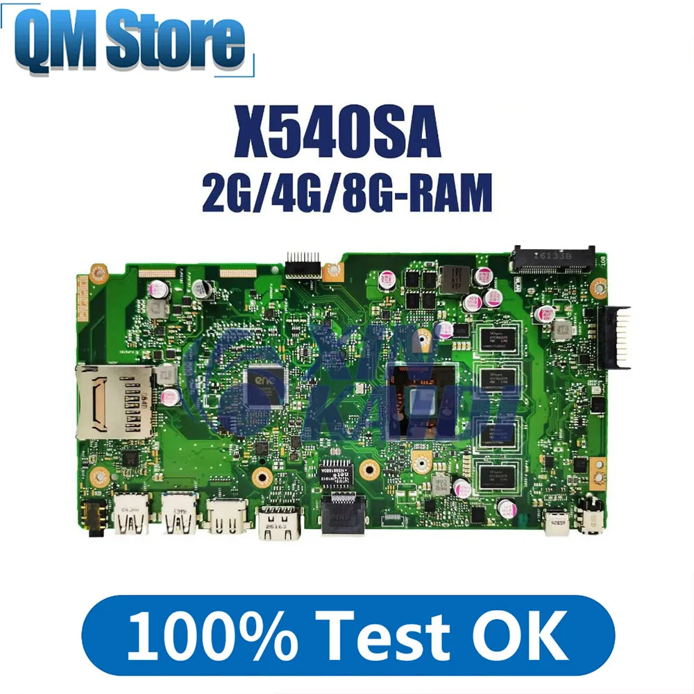 

Notebook Mainboard For Asus VivoBook X540SA X540S F540SA A540SA R540SA Laptop Motherboard N3050 N3150 N3710 CPU 2G 4G 8G-RAM