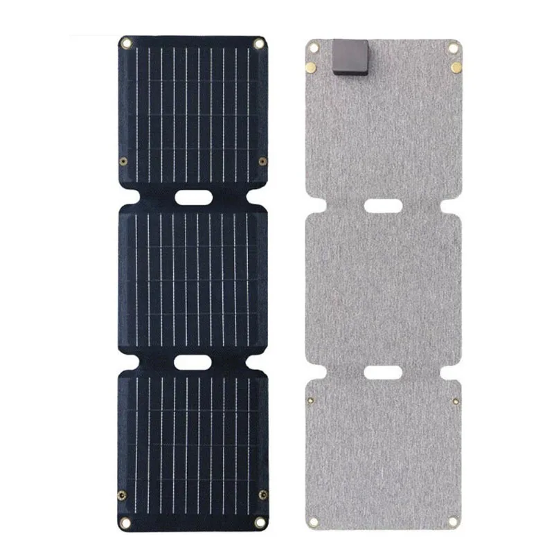

21W ETFE Foldable Solar Panel with Type-C USB Port Portable 3Folds Solar Charger for Camping Mobile Phone Laptop Emergency