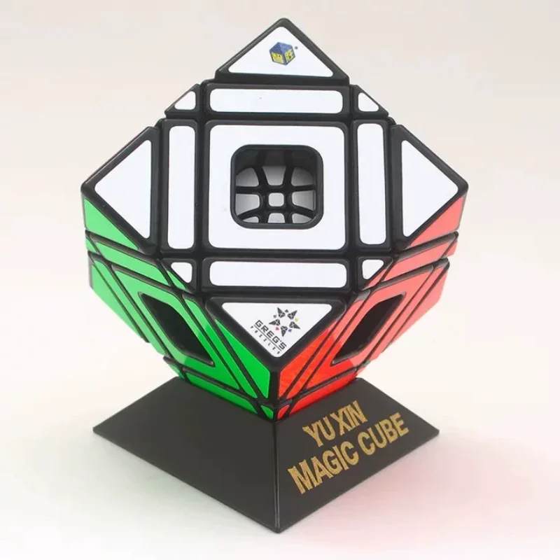 Yuxin multi cubo kewb cubo de velocidade circular preto adesivos cubo profissional quebra-cabeça brinquedos crianças presente cubo mágico
