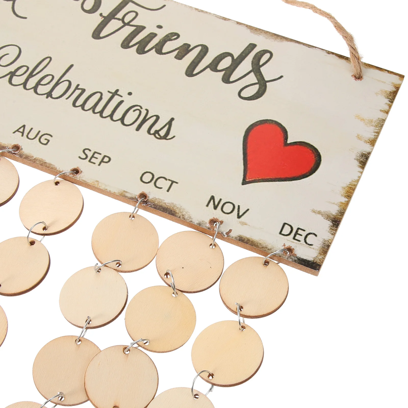 

Family Birthday Board Wooden Calendar Wall Hanging DIY Reminder for Anniversaries Gifts Home Decoration Colorful Organizer