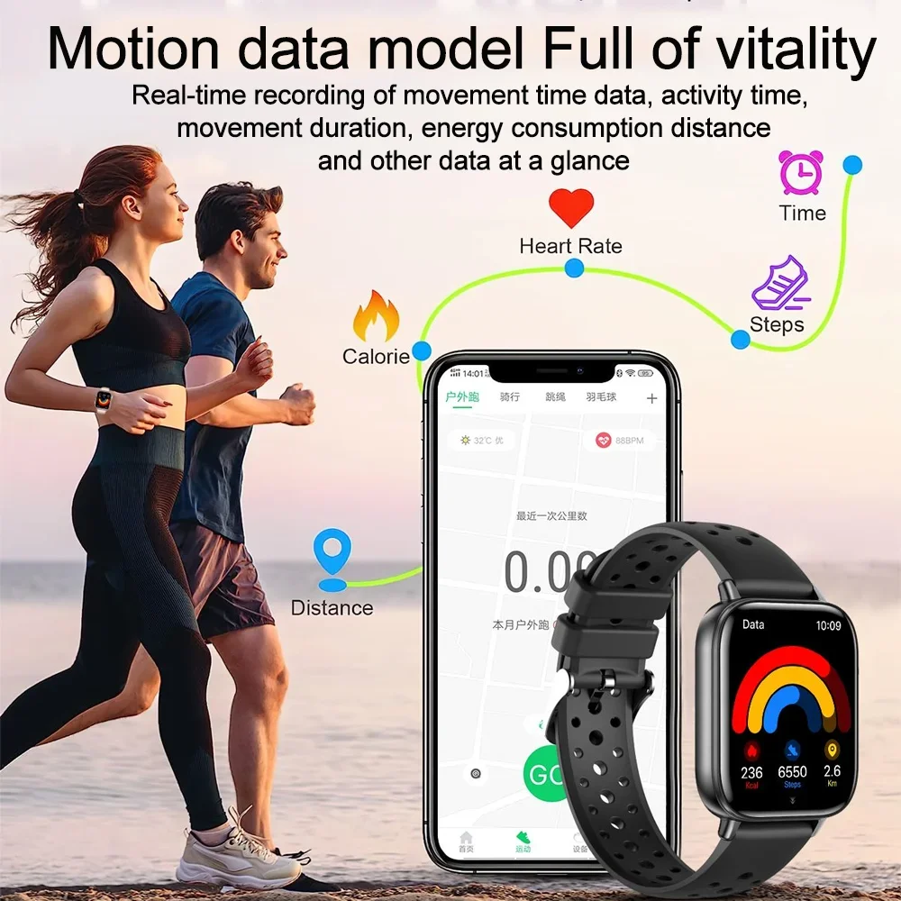 Xiaomi 2025 Новые Смарт-часы для женщин в подарок 1,83 дюйма HD-экран GPS трек монитор сердечного ритма водонепроницаемые BT Call спортивные умные часы