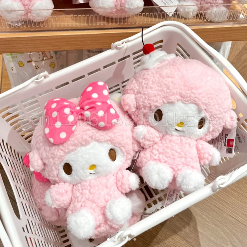 Sanrio Piano Series Little Lamb Plush Cartoon Doll Kawaii Toy Marumofubiyorie Backpack Keychain Doll Bag Pendant Christmas Gift