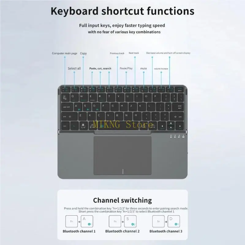 Universal Bluetooth-Compatible Keyboard Cover With Detachable Design And Spill Proof Surfaces Best Sale