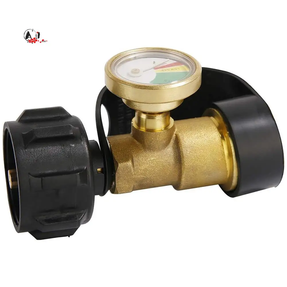 

A10E-Propane Tank Gauge Level Indicator, Leak , Gas Pressure Meter For RV Camper,With Type 1 Connection