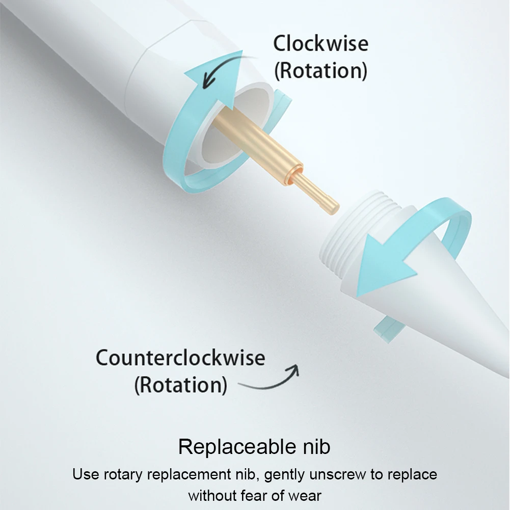 For Apple Pencil Stylus Pen for iPad 2018-2024 Tilt Sensitivity Tablet Touch Pen for iPad 10/9/8/7/6th Gen for iPad Air 3/4/5/M2
