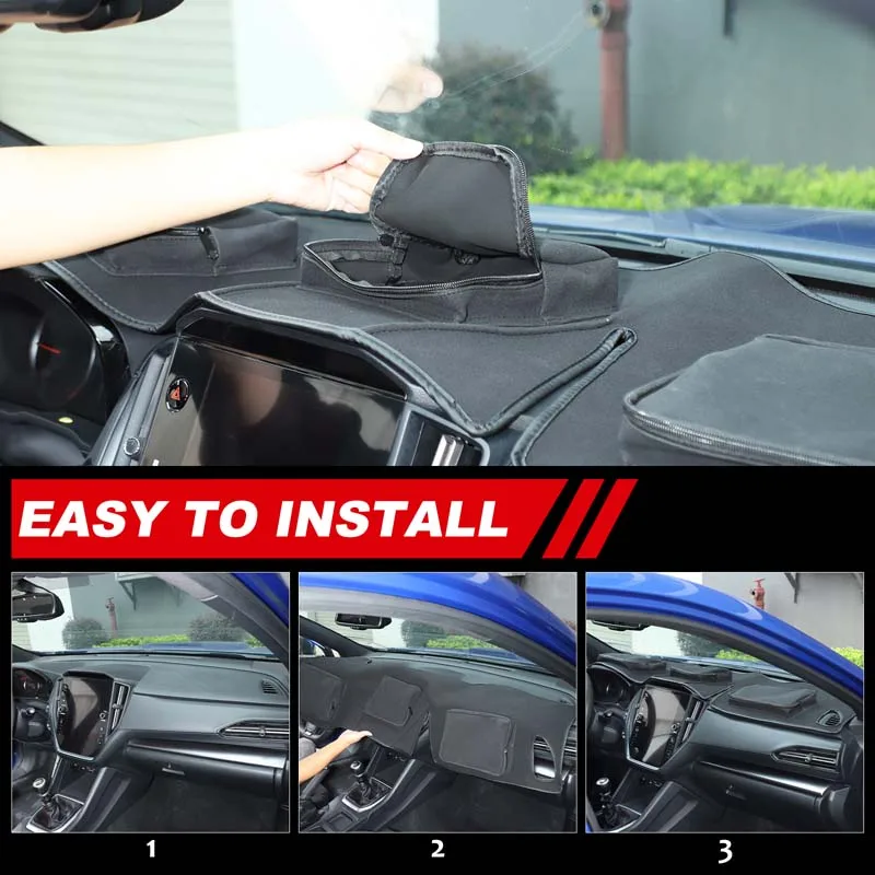 

For Subaru WRX/Levorg 2022+ Car Interior Instrument Panel Storage Pad Oxford Cloth Automotive Storage tools Accessories