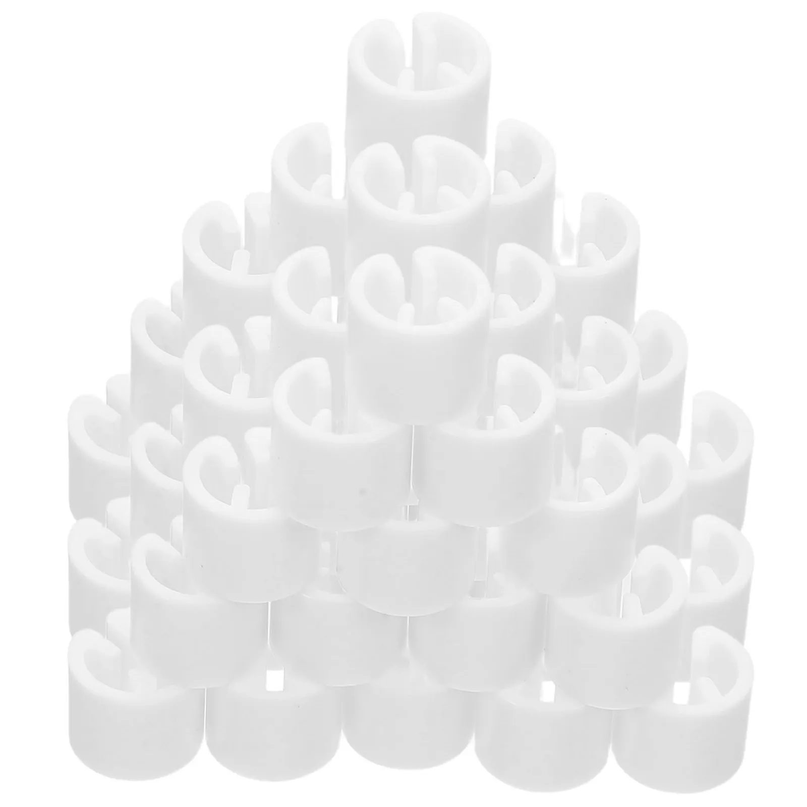 100Pcs Blank Plastic Clothing Size Rings Clothes Hanger Markers for Retail Closet Organization Garment Size Dividers