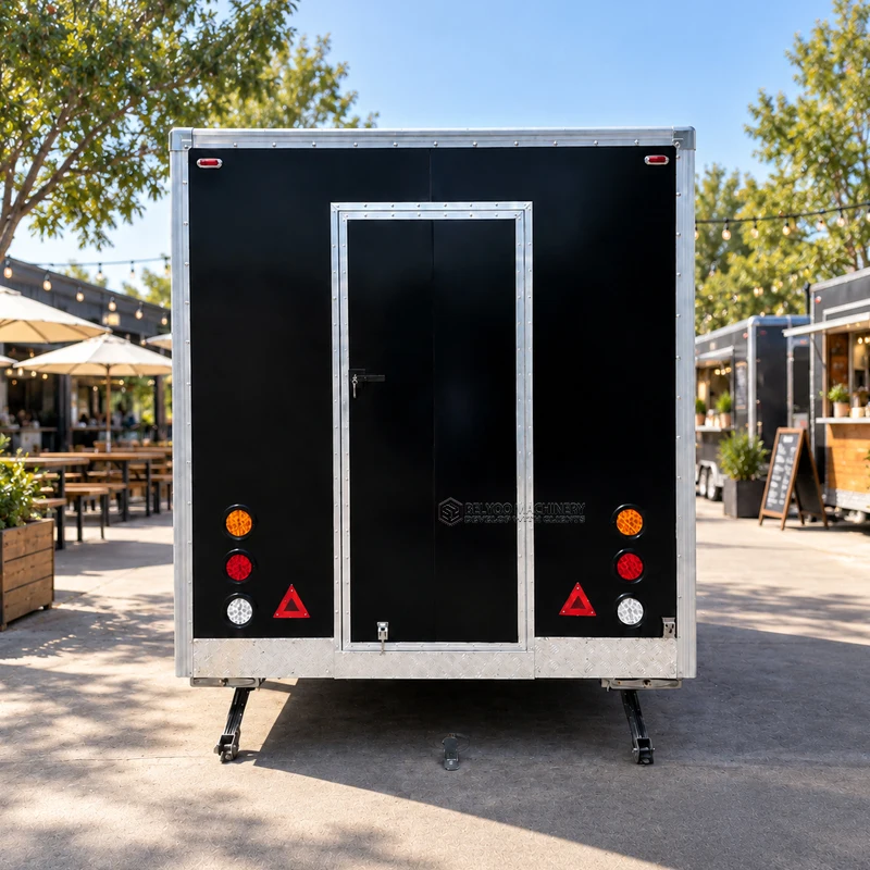 Belyoo Outdoor Catering Trailer Custom Food Concession Trailer Mobile Kitchen Trailer with for Street Food Business