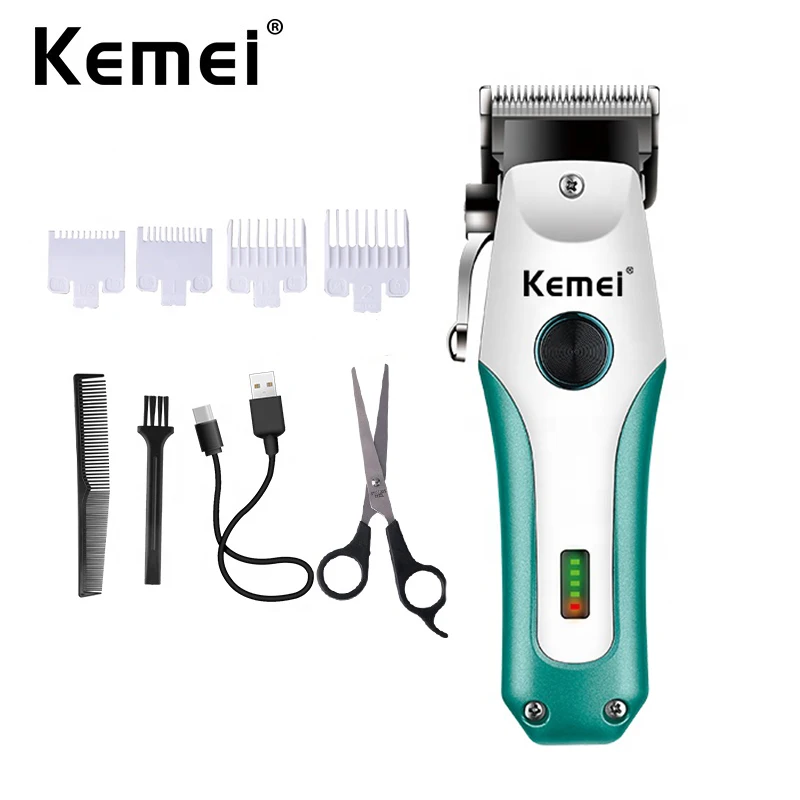 Kemei Electric Hair Clipper Hair Cutting Machine Wireless Trimmer Men Professional Cutter Machine Rechargeable Hair Cut Barber