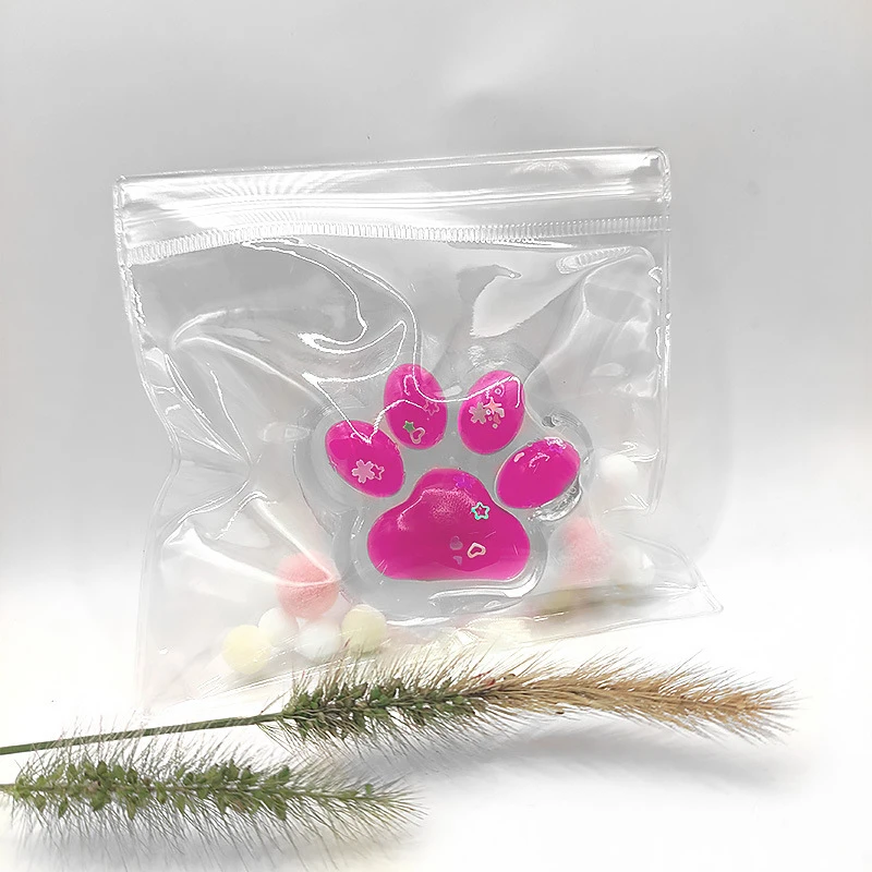 New Cartoon Cute Glowing Cat Paw TPR Cat Paw Slow Rebound Toy Funny Cat Claw Pinch Toy Lovely Cartoon Squeeze Cat Paw