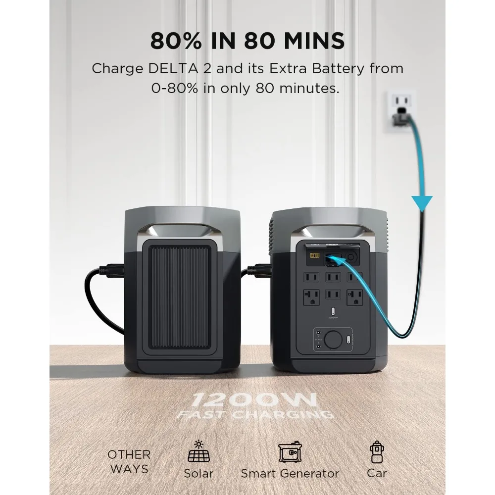 Portable LiFePO4 Power Station Extra Battery 1024Wh Backup Power Supply for Outdoor-BestPrice-NEW