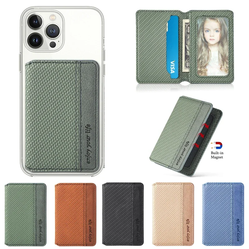 Luksusowe samochodowe etui na karty magnetyczne Naklejki 3M Kleje ID Karty kredytowe Portfel na telefon Naklejki na smartfony Suporte Celular