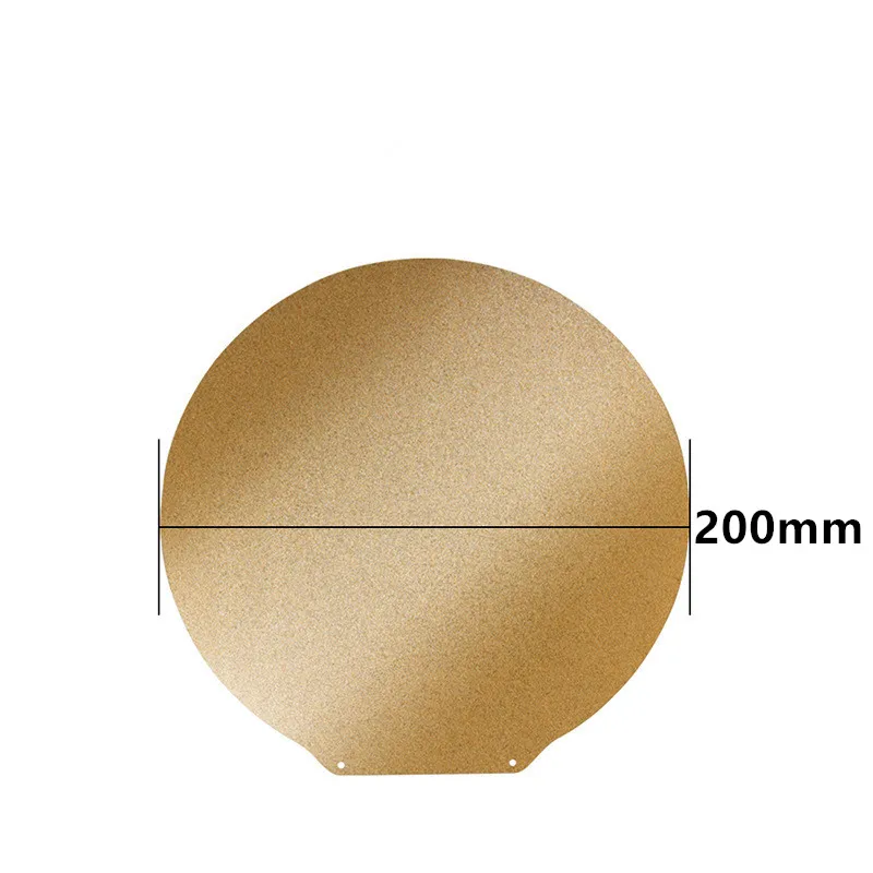 ENERGETIC Round Dia 200mm PEI Build Plate Double Sided Textured/Smooth PEI Spring Steel Sheet for Anycubic Kossel Delta Mini