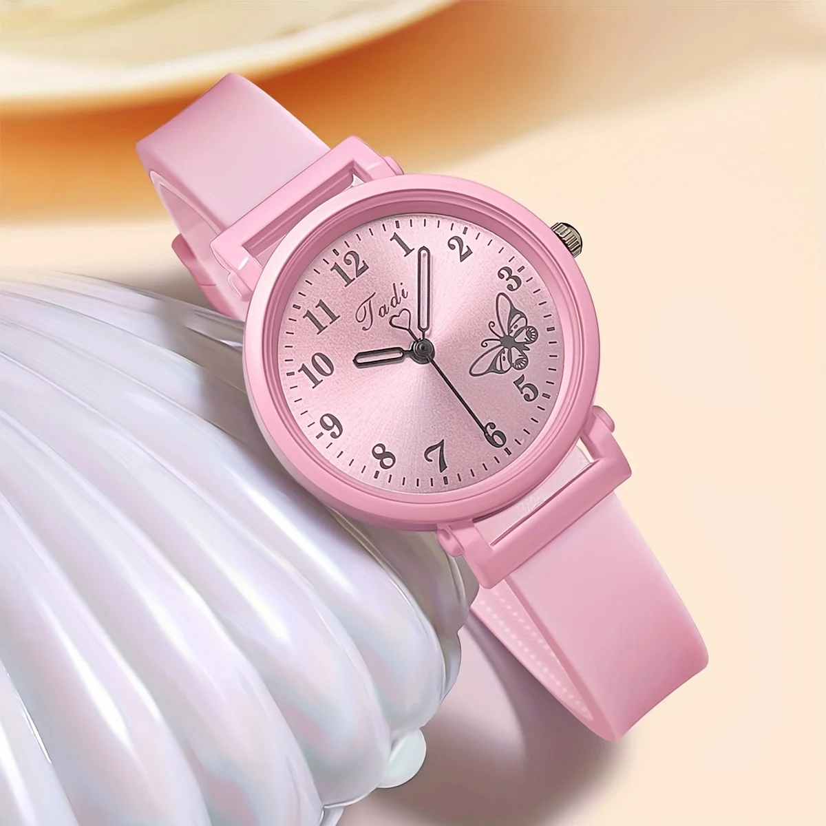 Fashion Arabic Dial Women Quartz Watch Casual Silicone Band Ladies Wristwatch Reloj Mujer image 2