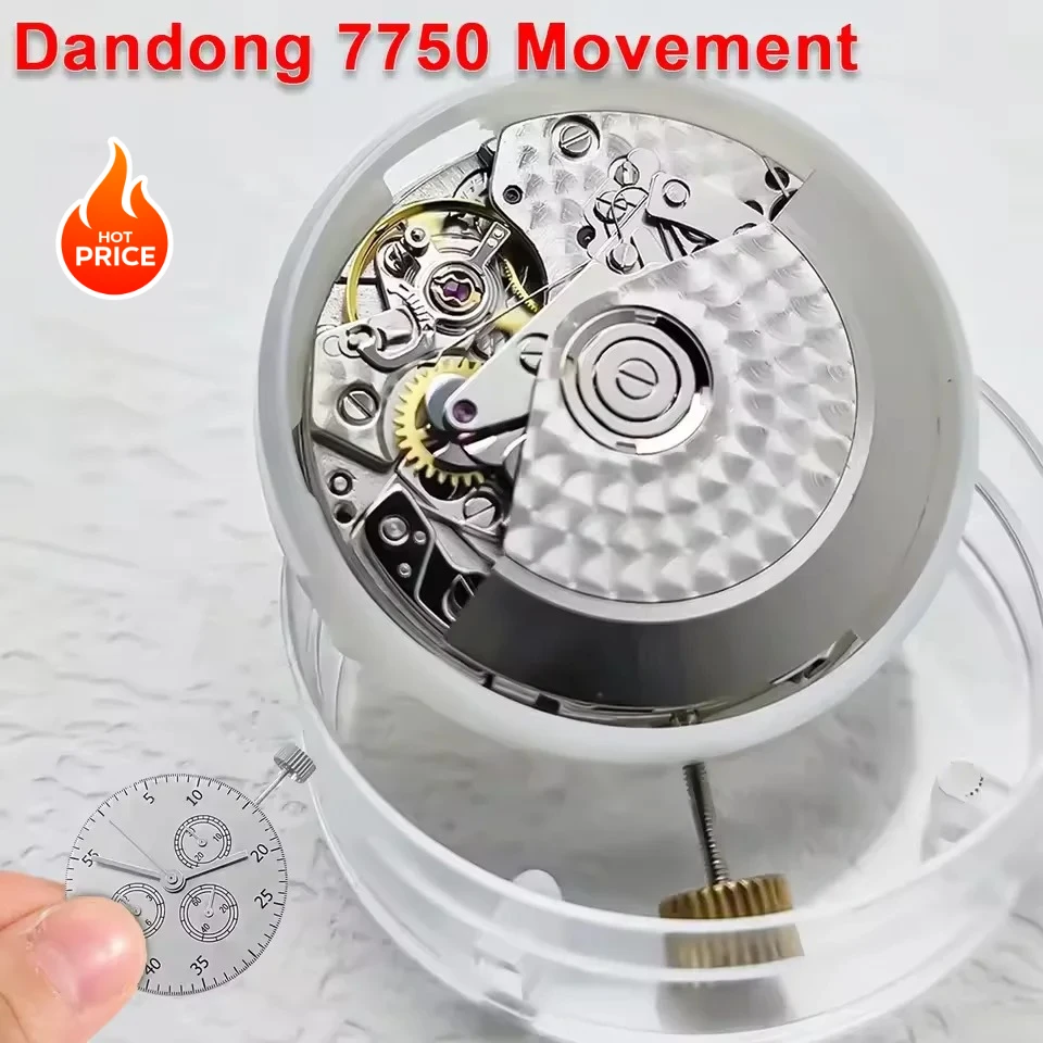 NEW Dandong 7750 Movement Chronograph Mechanical Movement Clone Modified Watch Movement ETA 7750 Movements High Accuracy Clone