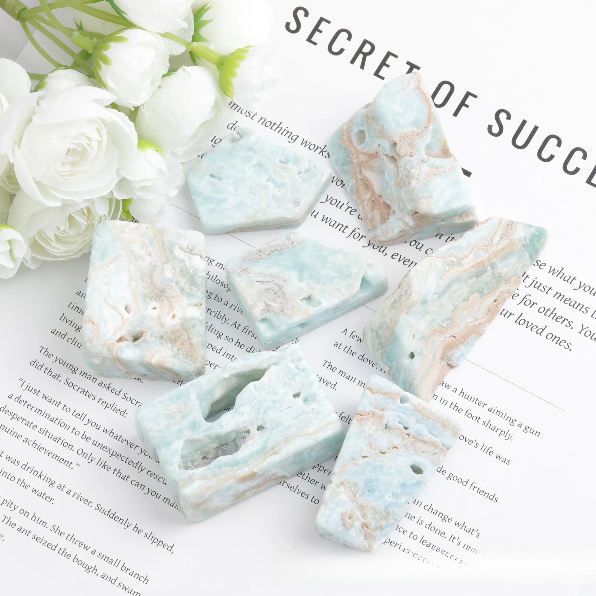 Genuine Natural Blue Aragonite Mineral Specimen Rough Specimen Cluster Rock Reiki Healing Crystal Mineral Collectors’ Gem