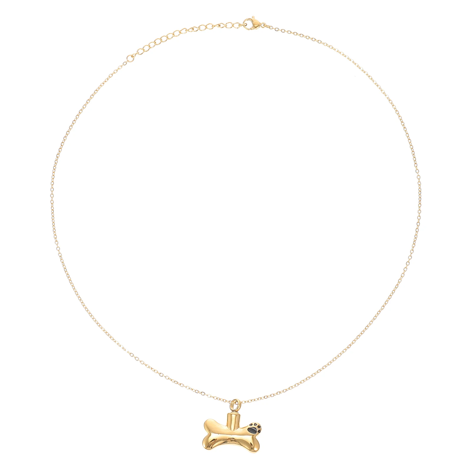 Pet Urn Necklace Memorial Necklaces Ash Pendants Decorations Keepsake Container Titanium Steel Perfume Storage Women's