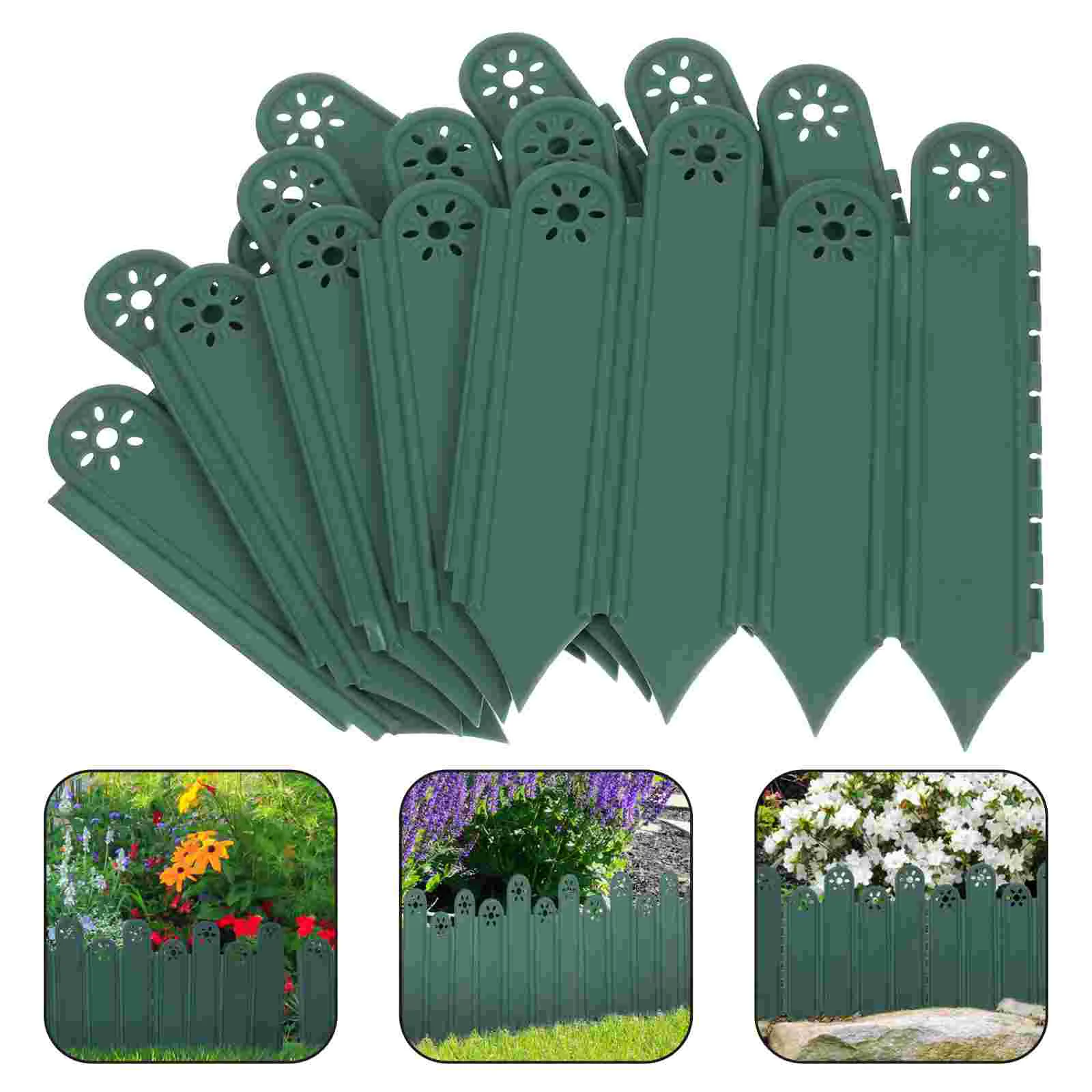 

The Fence Garden Edgings Decorative outside Borders Flower Bed Raised Corner Brackets