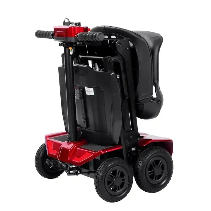 Mobility scooter elderly automatic folding electric disabled scooter 24V 180W Motor Mobility Scooter 4 wheels foldable