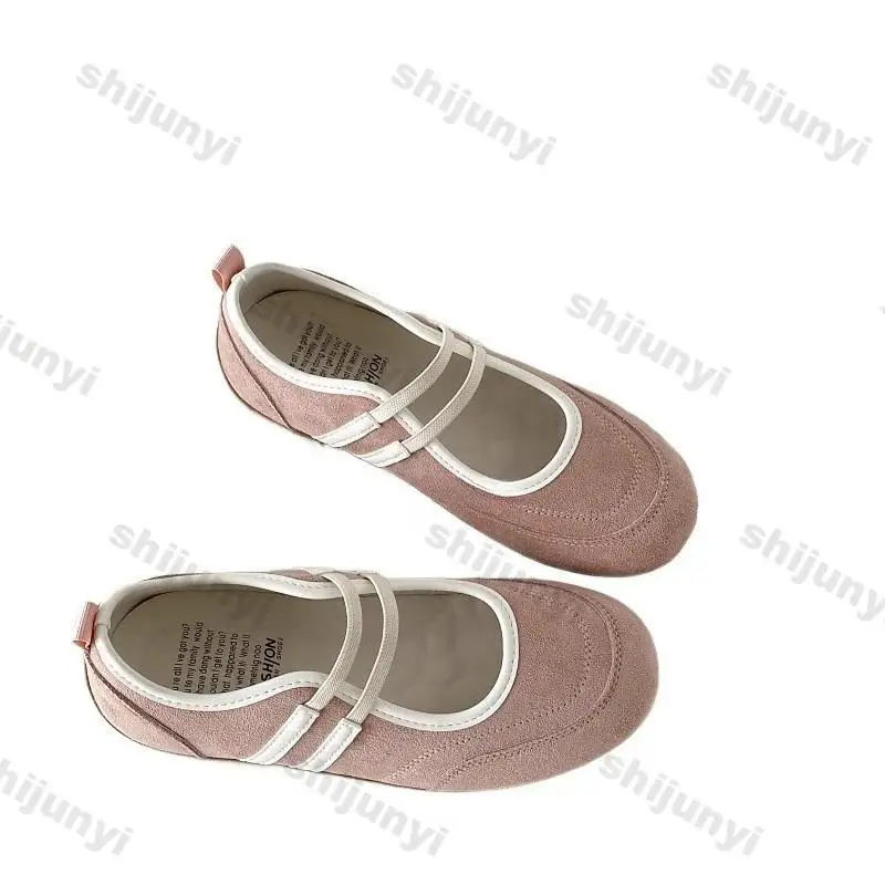 Women Vintage Solid Casual Shallow Flat Pumps Comfortable Non Slip Soft Sole Sport Summer Shoes view 5