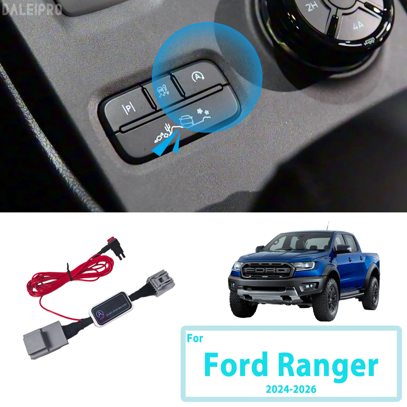 For Ford Ranger 2024 2025 2026 Automatic Stop Start Engine System Disable Smart Shut Down Car Auto Start Stop Eliminator