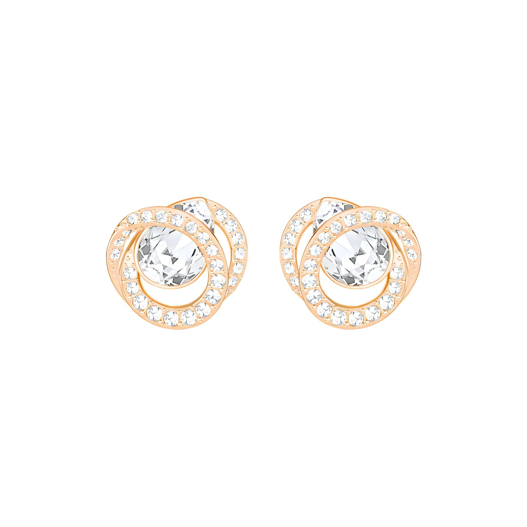 

Swarovski Generation Stud Earrings Women's Rose Gold 5289032