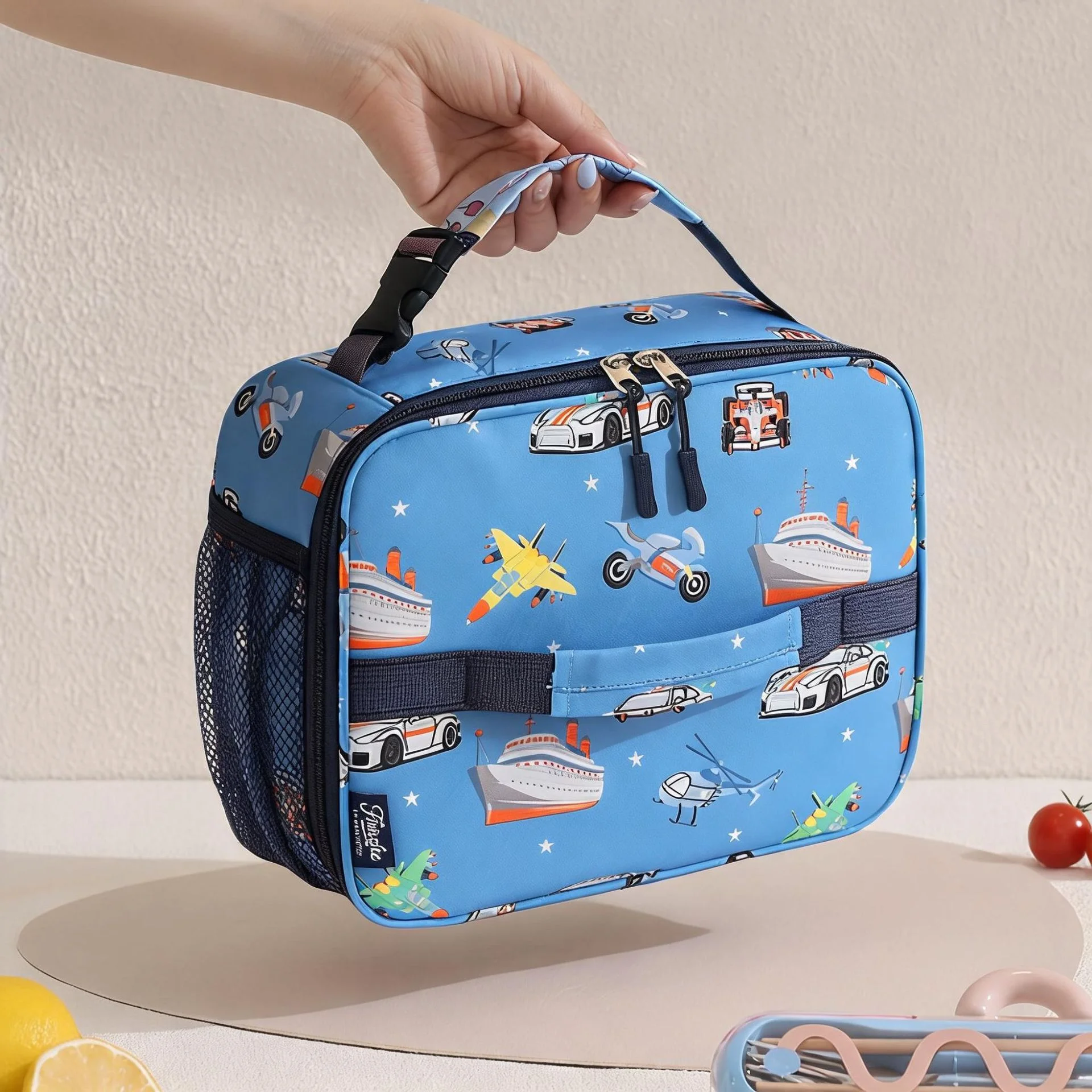 Cute Floral Cartoon Insulated Lunch Bag Portable Thermal Food Handbag Fresh-Keeping Student Tote Bag