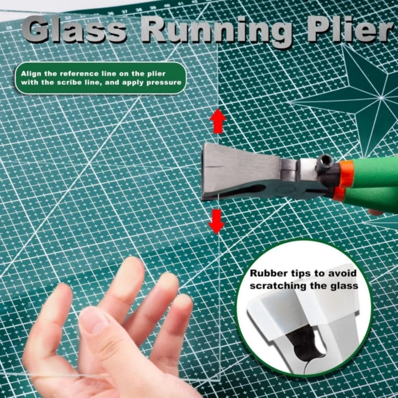 

Versatile Glass And Tile Pliers Set Glass Cutter For Cutting And Pressing Needs D5BD
