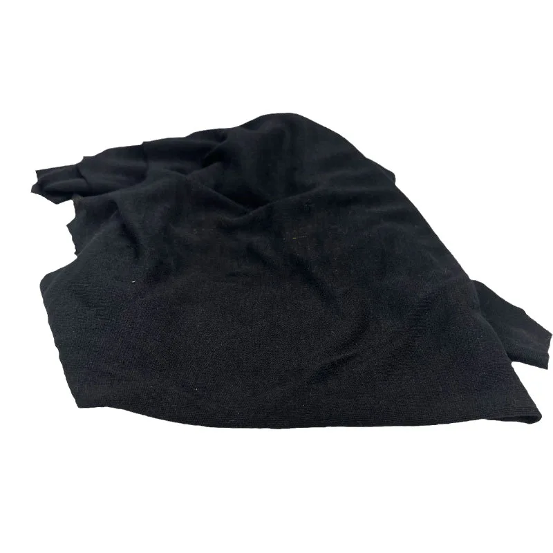 Intermediate aramid 1313 two-sided knitted fabric flame retardant cloth clothing lining ( 200g/㎡）black