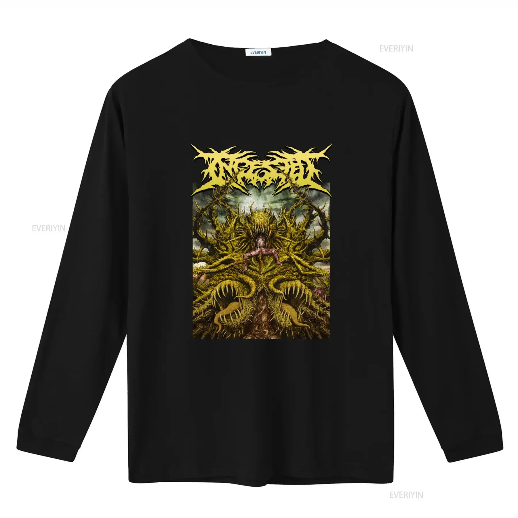 Ingested Surpassing The Boundaries Of Human Suffering Black T Shirt New Heavy Metal Band Design vintage Washed