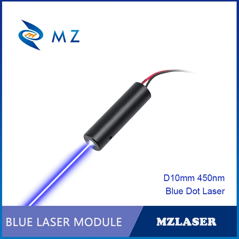 Compact Blue Dot Laser Diode Module 450nm D10mm 50mW 100mW 3V 5V High-Accuracy Industrial Grade for Woodworking Machinery