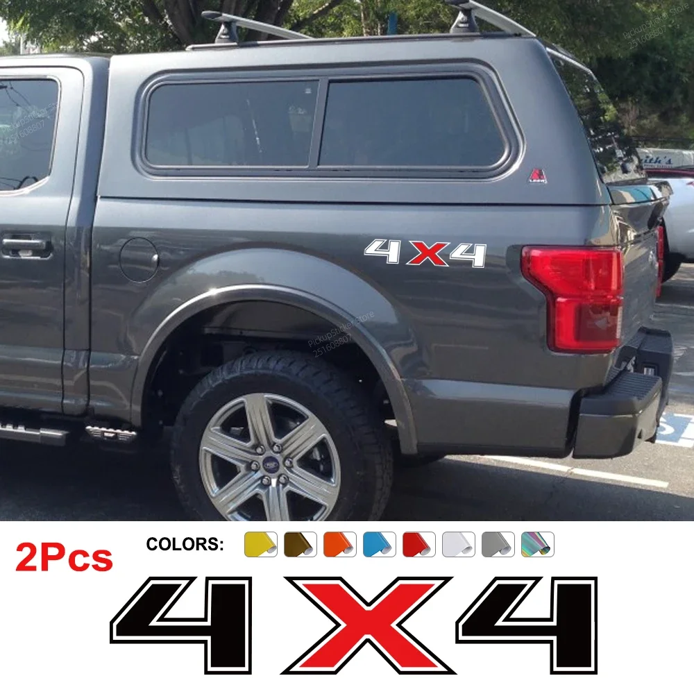 Pegatinas todoterreno 4x4 para camioneta Ford F150 Ranger Toyota Hilux Maxus T60 Isuzu Dmax, calcomanía de vinilo para camión, accesorios de sintonización automática
