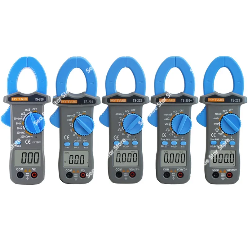 Digital Clamp Meter Multimeter Automatic Anti-Burn Clamp Ammeter Pocket Digital Display AC and DC Current Clamp Meter