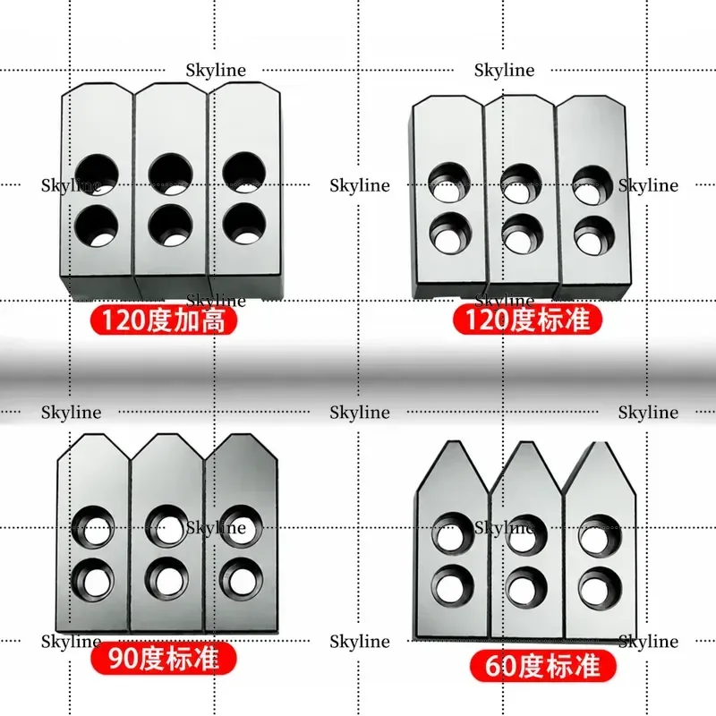 Hydraulic Oil Pressure Chuck Soft Claw 5 6 8 10 Inch 60 90 120 Degree High Quality Standard 3 Jaws For Mechanical CNC Lathe
