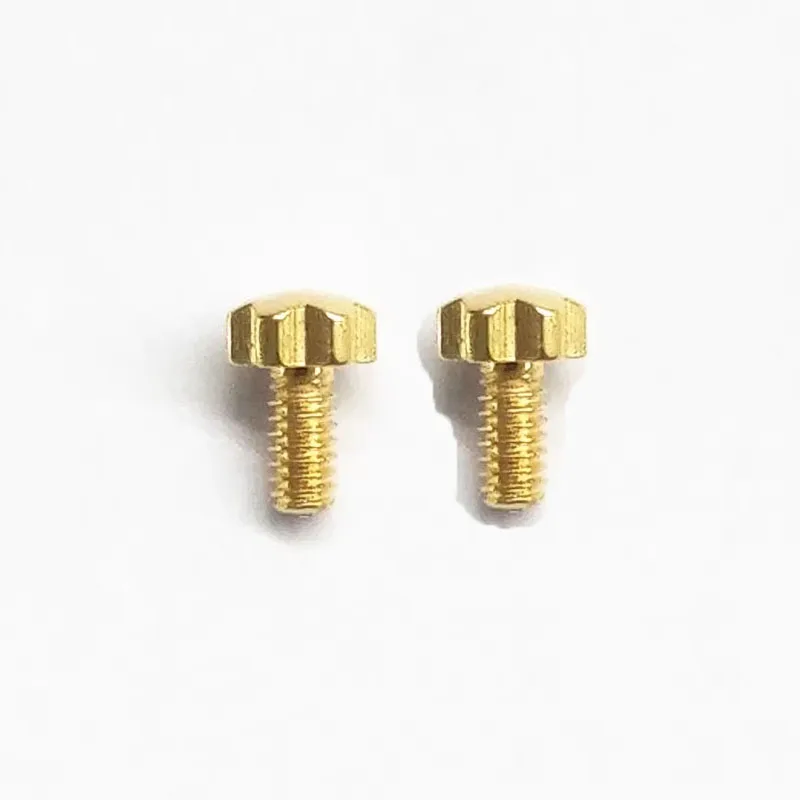 2 Pcs Glasses Screw Accessories Gold Silver Lock Lens Screw Plum Pattern For Cartier Sunglasses Eyeglass Repairs Tool Parts