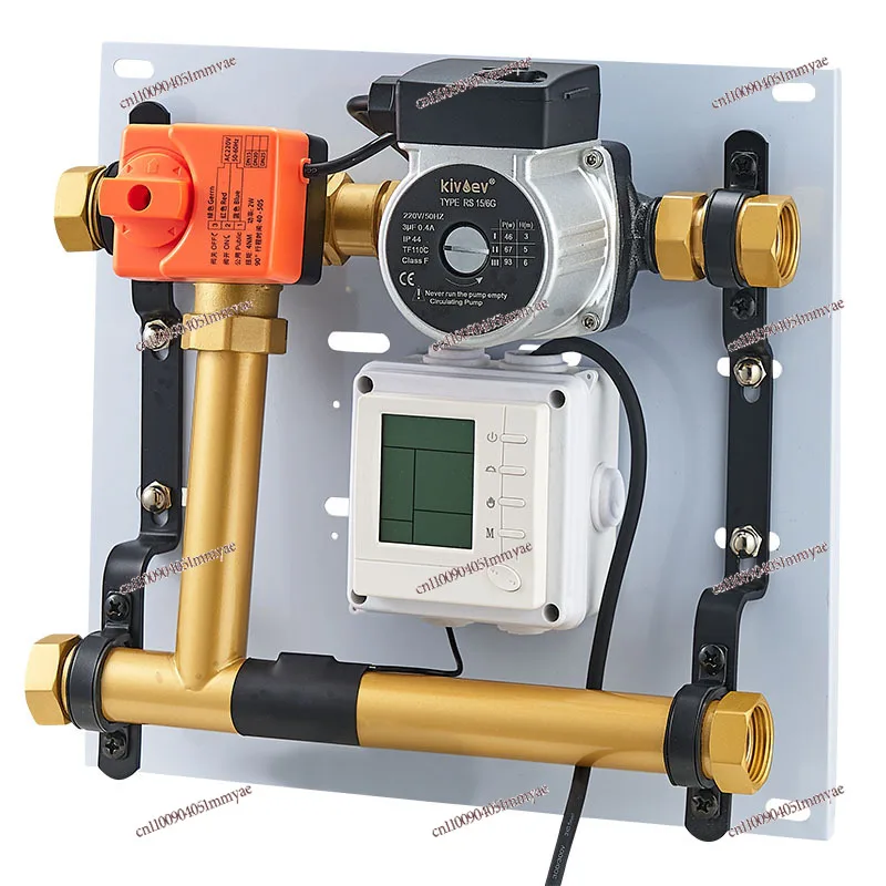 brass floor heating temperature-controlled water mixing system intelligent constant temperature water mixing valve