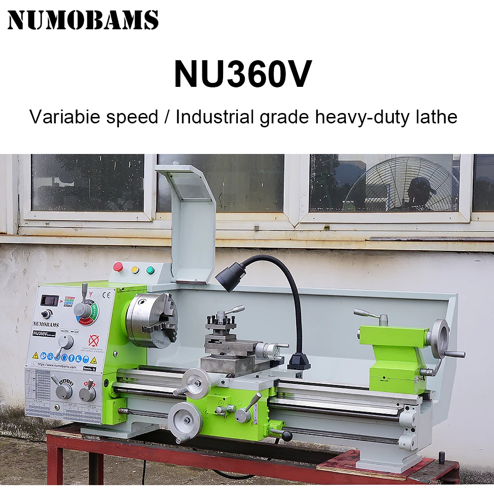 360mm Swing Metal Lathe NU360V 1.5KW For Industrial Processing