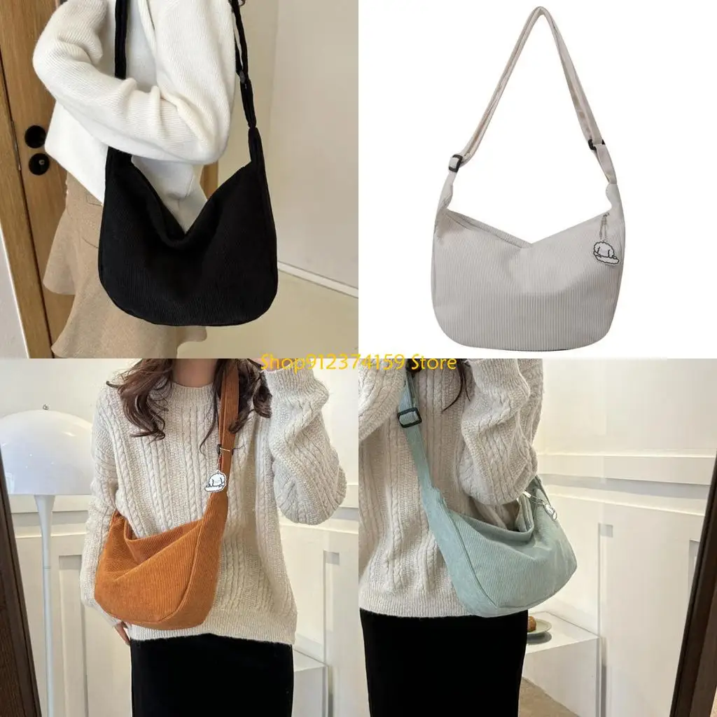 G5AE Japanese Crossbody Bag for Women Korean Styles Shoulder Bag Simple Bag Fashion Dumplings Bag Shopping Bag