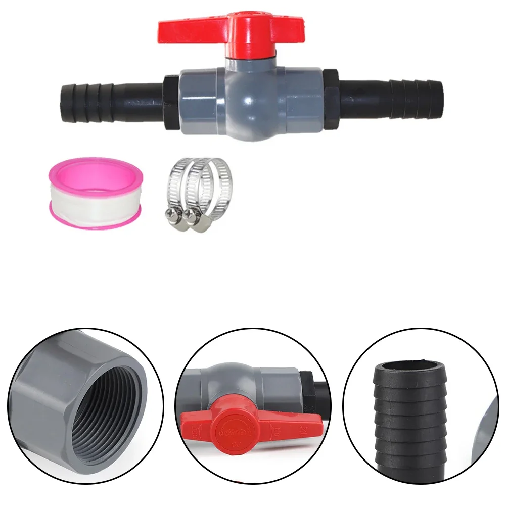 Irrigation Valve Hose Connector Valve Barbed Hose Connector Easy Installation High-Quality PVC Secure Connection
