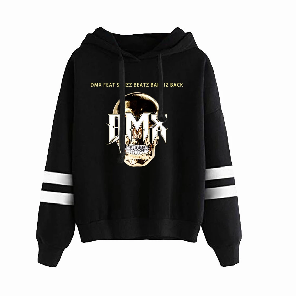 RIP DMX Hoodie Unisex Pocketless Sleeve Women Men's Sweatshirt Harajuku Streetwear American Rapper Clothes Plus Size